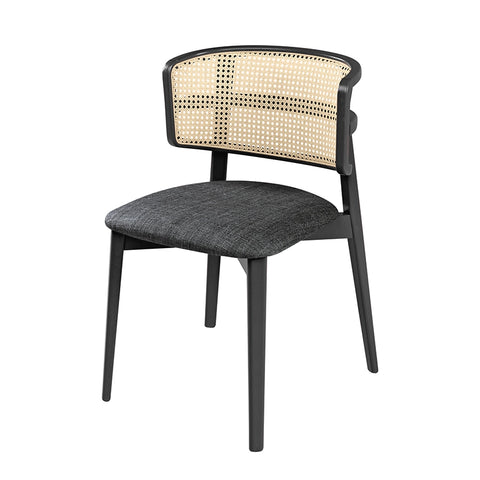 Coffee Wicker Dining Chair